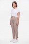 Women's Mink Summer High Waist Pants with Embroidered Cuffs and Pockets 42-48 - 2