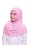 Girl's One-Piece Hijab - Ready-To-Wear Hijab Scarf - Practical Snap-On Hijab |   Flexible Combed Cotton Fabric Daily & Prayer Headscarf (6-11 Years) - 3