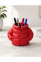 3D Printed Pen Holder with Mountain Design – Decorative Desktop Pen and Stationery Organizer - 4