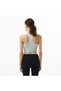 Meridian Rib Antrenman Branded Women's Green Running Tank Top - 2