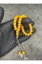 High-End Hareli Ankle-Length Crimped Amber Prayer Beads - 2