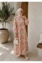 Women's Buttoned Modal Fabric Flowy Long Dress