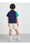 Boys Color Block Polo T-Shirt And Shorts Set - 5
