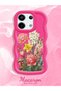 Redmi Note 13 Pro 5g Compatible Case with Camera Protection Red Silicone Couple Phone Case with Floral Pattern - 2