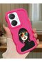 Vivo Y27 Compatible Case Camera Protector Red Silicone Couple Phone Case Girl Pattern
