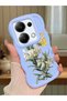 Redmi Note 13 Pro 4g Compatible Case with Camera Protector Blue Silicone Couple Phone Case Butterfly Pattern