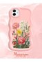 Samsung Galaxy M13 Compatible Case Camera Protector Pink Silicone Couple Phone Case Floral Pattern - 2
