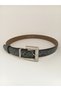 Women's Embossed Floral Patterned Vintage 3 cm Belt, Antique Silver Buckle, Compatible with Trousers, Jackets, Dresses, Jeans - 4