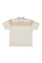 Melange Beige Polo Collar Short Sleeve Wind T-Shirt M-L-Xl-2Xl - 4