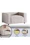 KHIZAR SINGLE SEATER SOFA - BEIGE - 3
