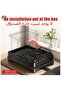 2 Tier Foldable Dish Rack, Double Storage Large Capacity, Kitchen Cutlery Drainer Rack with Water Conduit(Black) - 4