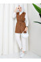 Women's Double-Breasted Belted Vest Rc3151 - 5