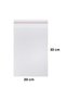 500 Pieces 20X25+5 cm Transparent Adhesive Gelatin Pouches Dowry Bags - 2