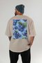 Blueberry 2 Oversize Back Printed Beige T-Shirt Unisex 100% Cotton Premium Design Streetwear - 4