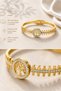 Arbora Gold Bangle – Premium Gold Cuff Bracelet with Tree of Life Detail - 2