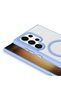 Galaxy S24 Ultra Case Magsafe Transparent Back Face Camera Raised Silicone Gzst - 3