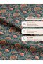 100% Cotton Satin Fabric 100X155 cm Vintage Oil Ground Burgundy Floral Patchwork Fabric - 5