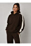 Women's Striped Detsyli Hooded Pocket Sweatshirt