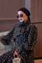 Black Layered Skirt Polka Dot Set - 4