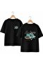 Vitange Motors Back and Front Chest Printed 100% Cotton Oversize Loose Regular Fit Crew Neck T-Shirt