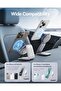C02 Mega Qi2 Certified 15W MagSafe Car Charger Mount, Foldable Magnetic Phone Holder for Dashboard, 360° Rotatable Base, Compatible with iPhone 17/16/15/14/13/12 & Android - Gray - 7