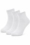 . 3-Piece Cotton Seamless Half-Cuff Socks Above Ankle Comfortable Daily Sports Socks