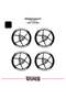 Bajaj pulsar ns200 wide rim cover sticker decal model 16-piece set - high quality - 2