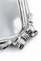 Sulden Coffee Presentation Tray Stainless Steel Decorative Presentation Tray with Silver Ribbon Detail - 2