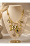 Brand Model Gold/Silver Charm Detailed Trend Necklace - 2