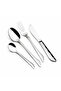 26-Piece Silver Stainless Steel Cutlery Set with Stand | Premium Flatware Collection