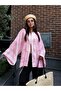 Pink Frog Closure Embroidered Kimono - 5096