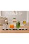 Marble Coasters Set of 4, Zebra Black & White Star Coasters, Living Room Home Décor - 3