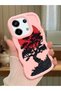 Redmi Note 13 Pro 5g Compatible Case Camera Protector Pink Silicone Couple Phone Case Tree Pattern