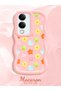 Vivo Y19 Compatible Case Camera Protector Pink Silicone Couple Phone Case Floral Pattern - 2