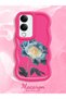 Vivo Y04S Compatible Case Camera Protector Red Silicone Couple Phone Case Floral Pattern - 2