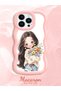 iPhone 13 Pro Compatible Case Camera Protector Pink Silicone Couple Phone Case Girl Pattern - 2