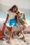 Sleeveless Floral Patterned Pleated Skirt Detailed Girls' Dress - 3
