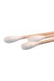 300Pcs Wooden Cotton Buds Bamboo Cotton Swabs Double-Ended-White in Round Plastic Container - 4