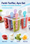 Ice Cream Mold, Reusable Ice Skate Mold with Silicone Handles, Set of 6 - 3