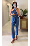 Pihola Blue Halter Neck Vest and Pants Set - 2