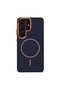 Joko Samsung Galaxy S26 Ultra Compatible Luno Leather Magsafe Cover - Blue - 3