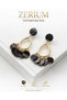 Hanging Steel Women's Earrings Colorful Acrylic Sequin Chandelier Model Piano Black
