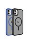 iPhone 12 Case Magsafe Supported Camera Raised Matte Anti-Fingerprint Silicone Brsa - 5