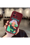 Xiaomi Poco C55 Compatible Case Camera Protector Claret Red Silicone Couple Phone Case Girl Pattern