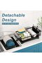 Large Dish Drying Rack for Kitchen Counter, Detachable Large Capacity Dish Drainer Organizer, 2-Tier Dish Racks with Utensil Holder, Black - 5