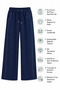 Mişil 25807-26 Girls' Stone Detailed Wide-Leg Sweatpants with Elastic Waist and Laces, Comfortable Casual Trousers - 8