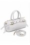 Justpolo Women's Medium-Sized Cylinder Model Hand and Shoulder Bag with Gold Accessories