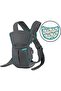Swift Classic Carrier with Pocket - 2 Ways to Carry Grey_Carrier with Wonder Bib & Essentials Storage Front Pocket, Adjustable Back Strap, Inward & Outward Facing, Easy Clean Material - 6
