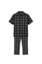 Esvab • Modern & Distinctive Standard Fit Checkered Embroidered Men's Pajama Set - 6