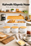 Rectangular Metal Bread Box with Wooden Lid and Set of 3 Round Tea, Coffee, and Sugar Storage Containers White - 2
